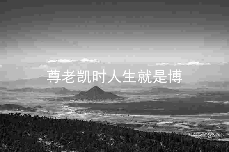尊老凯时人生就是博